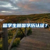 留学生回国学历认证？
