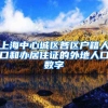 上海中心城区各区户籍人口和办居住证的外地人口数字