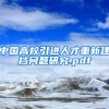中国高校引进人才重新建档问题研究.pdf