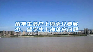 留学生落户上海中介费多少，留学生上海落户问题