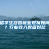 留学生回国就业现状如何？行业收入数据对比
