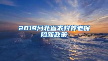 2019河北省农村养老保险新政策