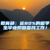 教育部：近80%的留学生毕业即回国找工作！