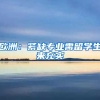 欧洲：紧缺专业需留学生来充实