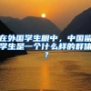 在外国学生眼中，中国留学生是一个什么样的群体？