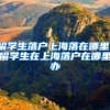 留学生落户上海落在哪里，留学生在上海落户在哪里办
